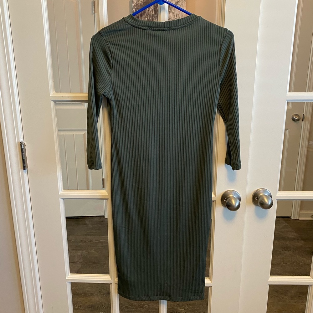 Lush Ribbed Body-con Dress - Picture 2 of 7